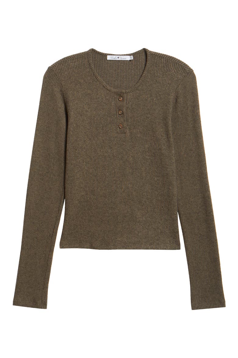 The Cameron Rib Henley, Alternate, color, OLIVE