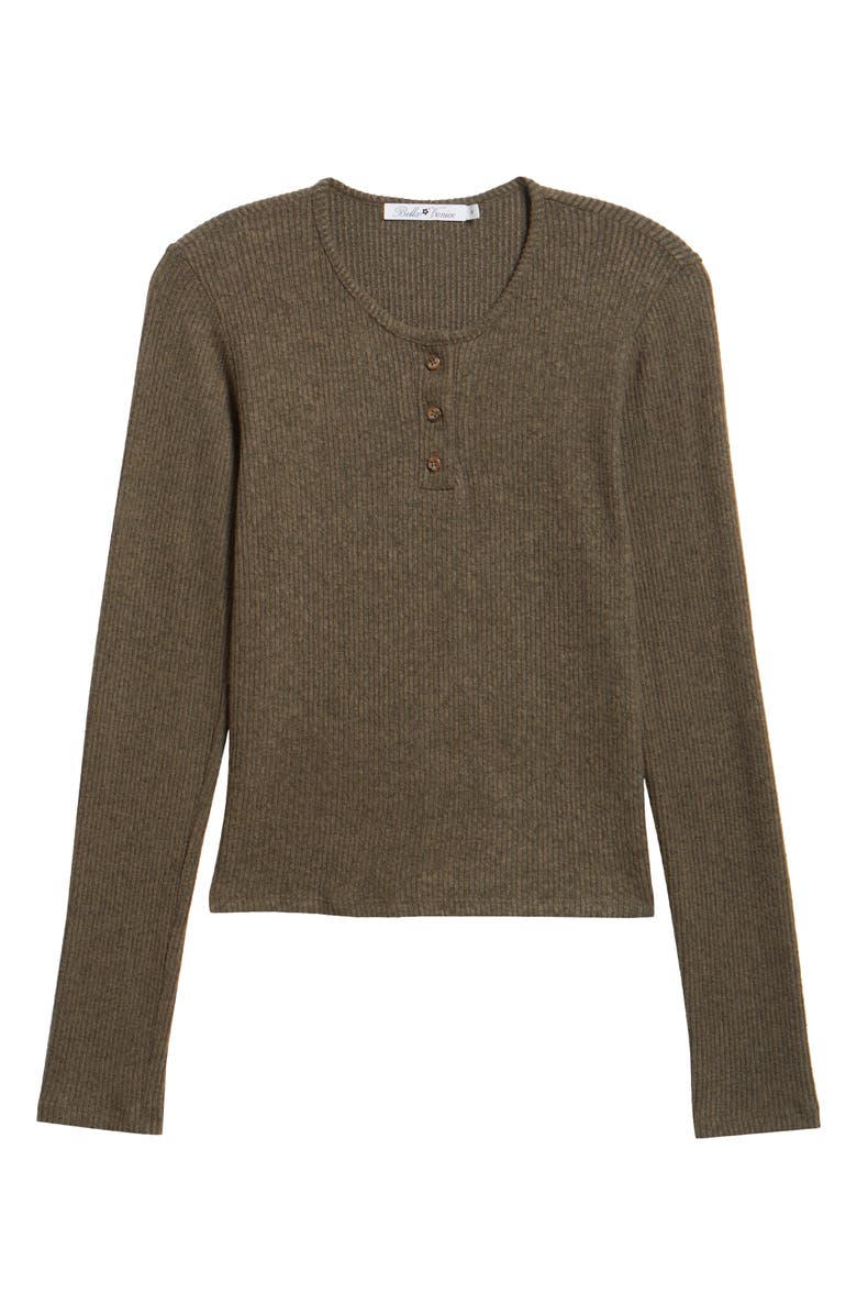 Bella Venice The Cameron Rib Henley, Alternate, color, Olive
