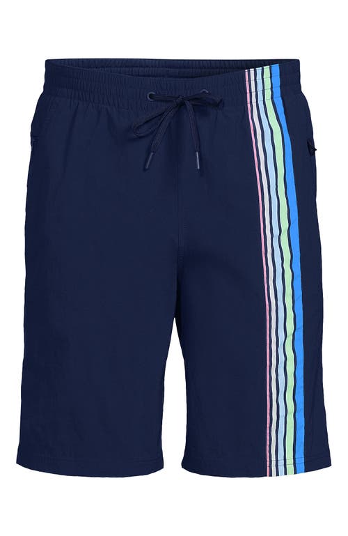 Lands' End 9" Volley Hydroliner Swim Trunks In Blue