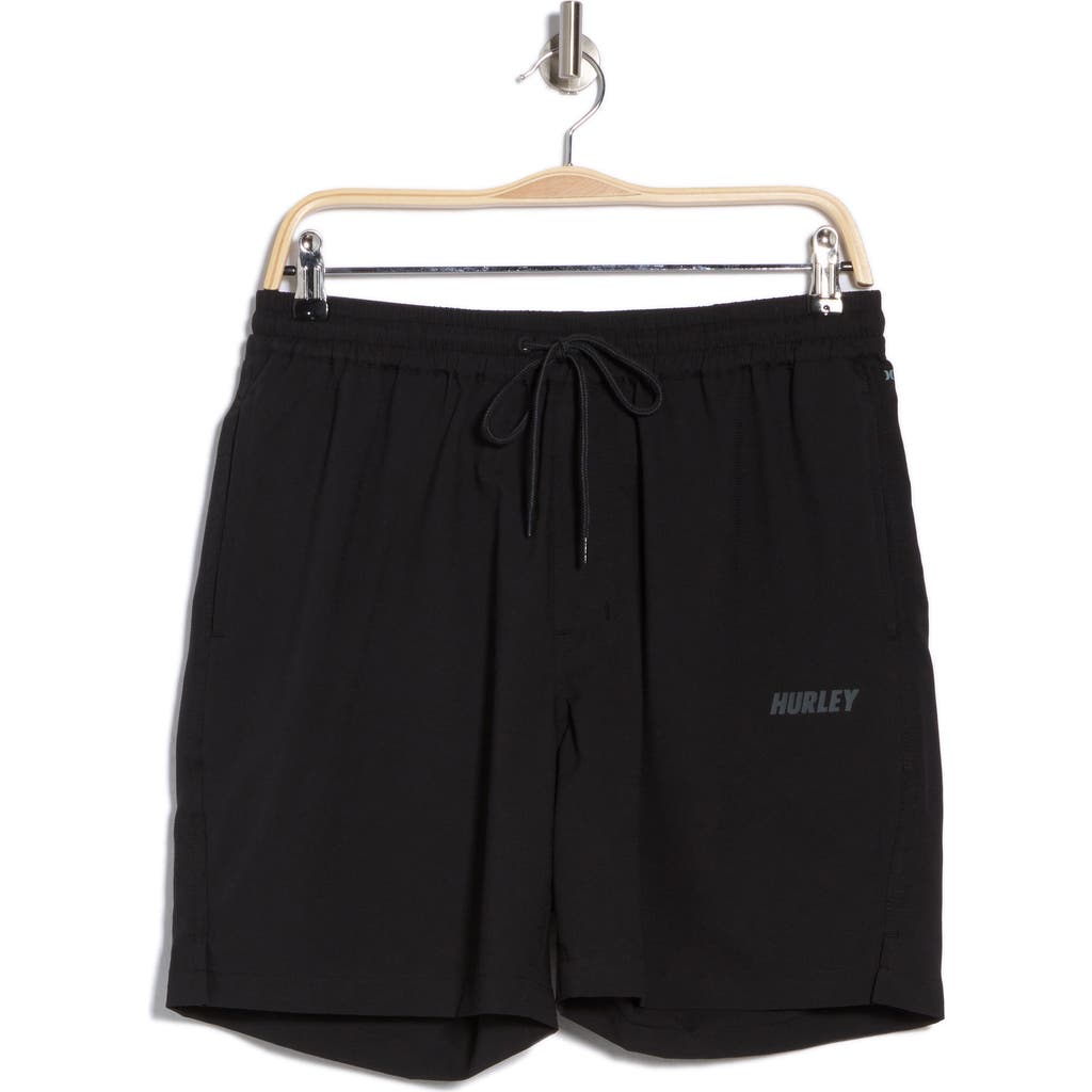 Hurley Phantom Camper Volley Swim Trunks In Black