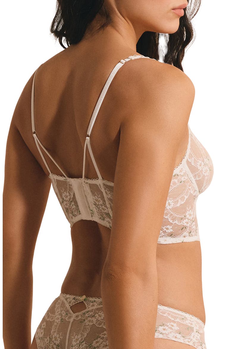 Bouquet Underwire Bustier Bra, Alternate, color, MULTICOLOR