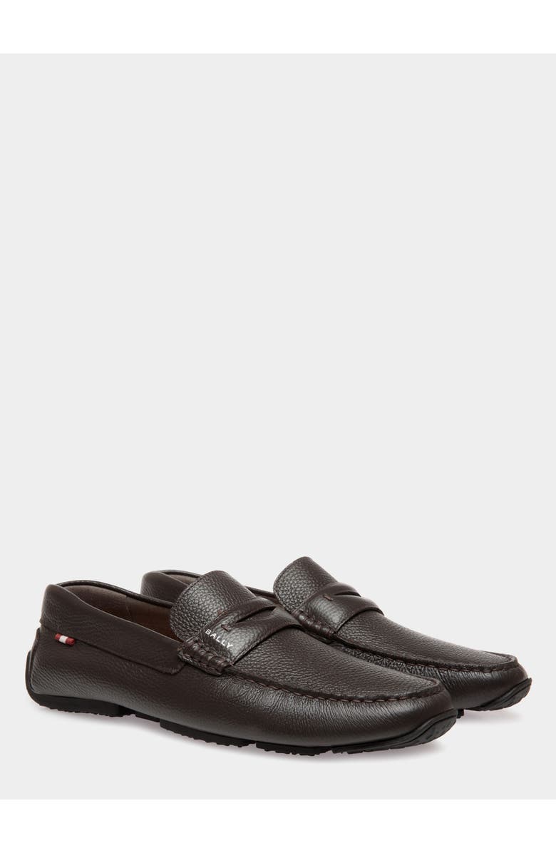 Bally Pilot Driver In Leather with Calf Leather Lining, Alternate, color, Ebano 21