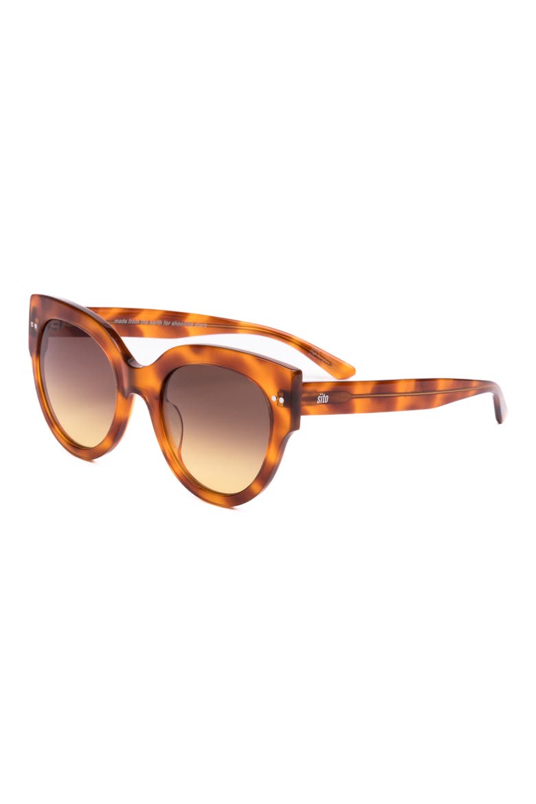 Good Life 54mm Gradient Round Sunglasses, Alternate, color, BROWN