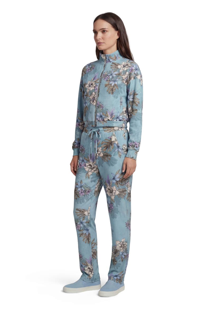 Exotic Floral Womens Wide Leg  Lounge Pant, Alternate, color, EXOTIC FLORAL TEAL