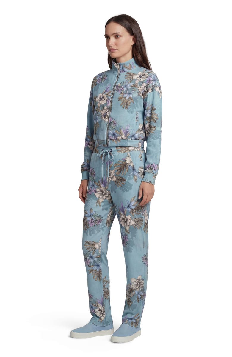 Lords of Harlech Exotic Floral Womens Wide Leg Lounge Pant, Alternate, color, Exotic Floral Teal