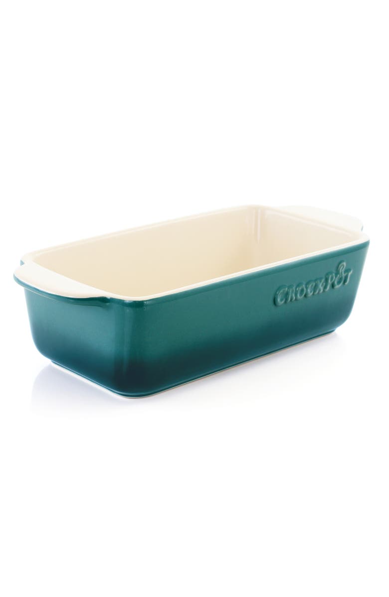 Crock-pot 1.25 Quart Rectangular Stoneware Bake Pan, Alternate, color, Blue
