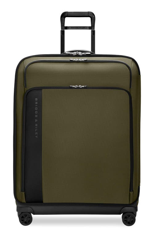 Briggs & Riley Large Zdx 29-inch Expandable Spinner Packing Case In Green
