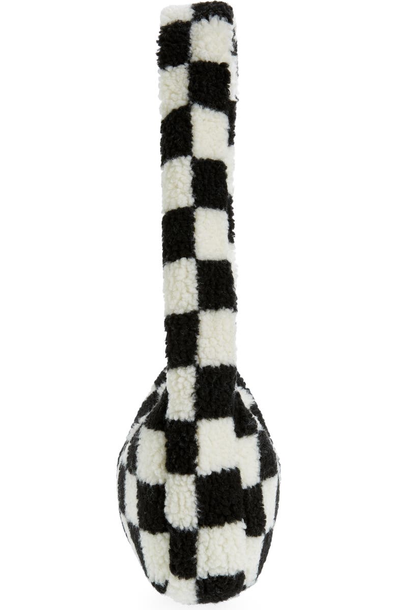 Vans Half Pipe High Pile Fleece Checker Shoulder Bag, Alternate, color,