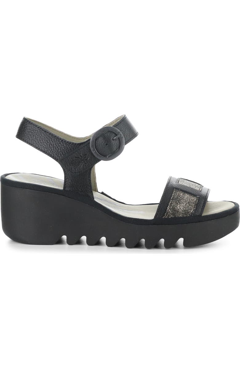 Fly London Beik Ankle Strap Platform Wedge Sandal, Alternate, color,