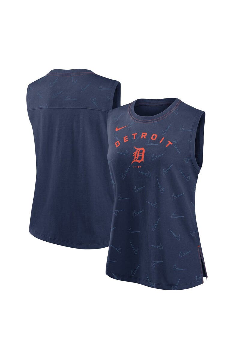 Nike Women's Nike Navy Detroit Tigers Muscle Play Tank Top, Main, color, 
