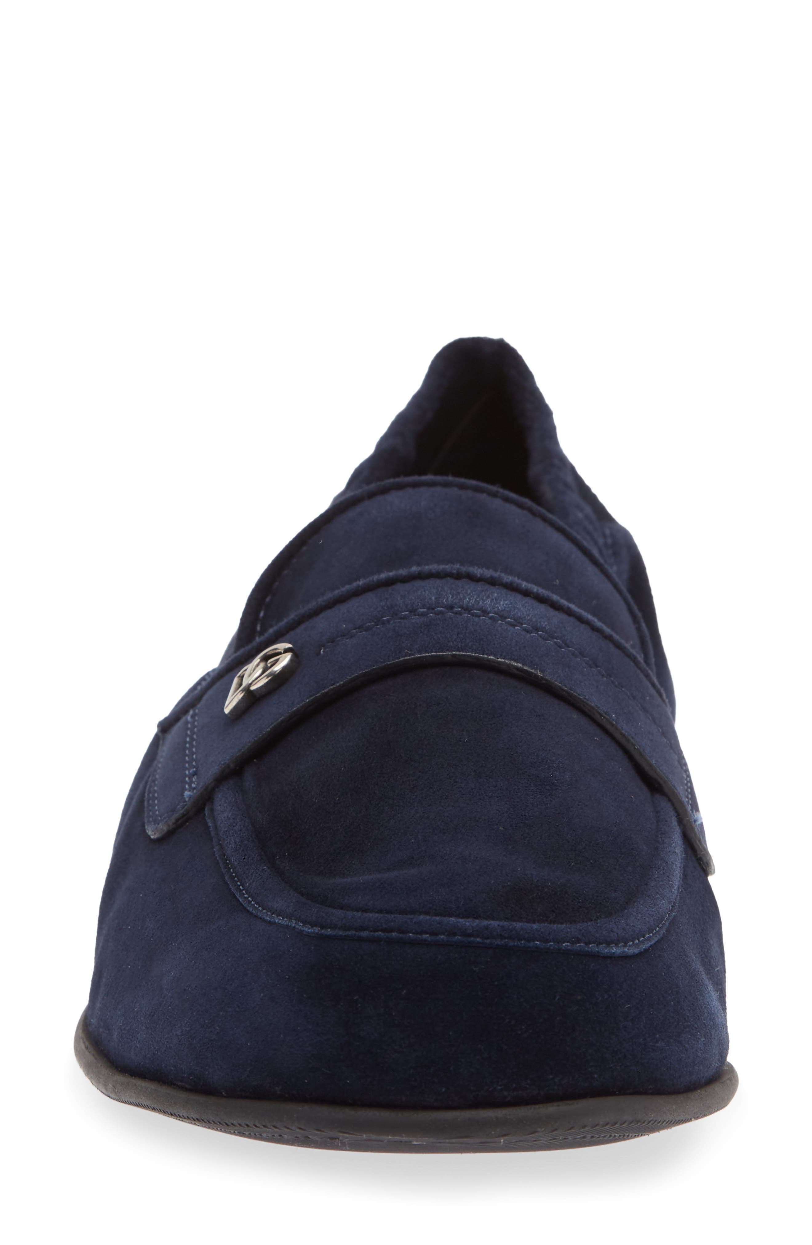 Suede Loafer, Alternate, color, TONO BLU