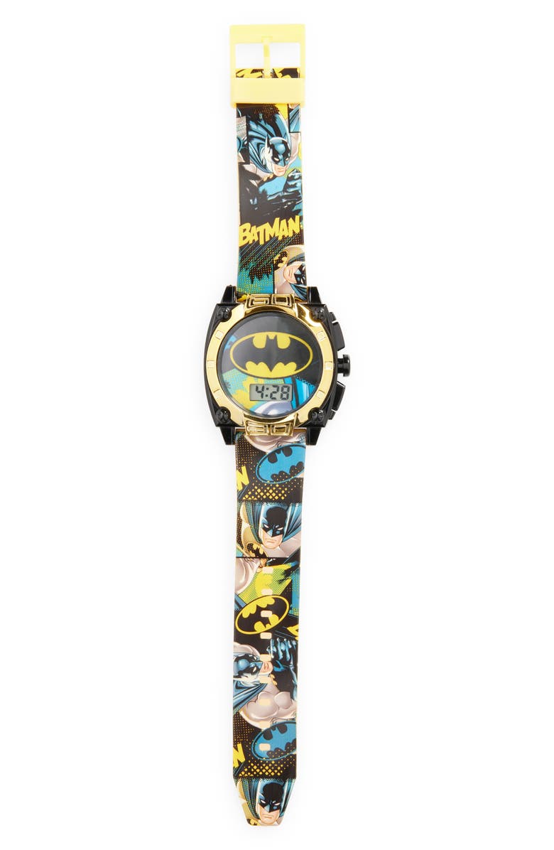 Accutime Kids' Batman Digital Watch, Main, color, Black/ Yellow