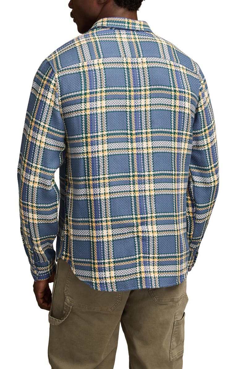 Lucky Brand Plaid Flannel Utility Shirt, Alternate, color, Blue Plaid