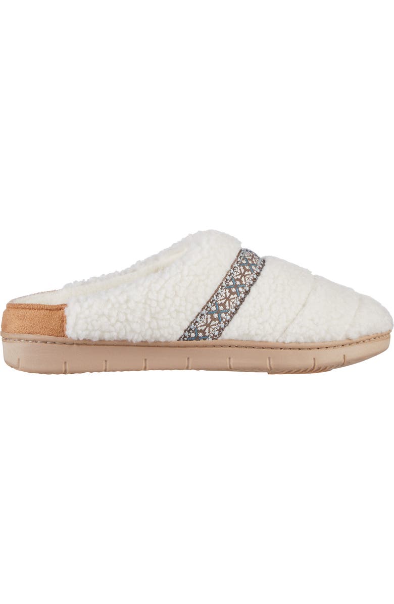ISOTONER Clara Faux Shearling Slipper, Alternate, color, White