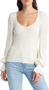 PAIGE Europa Organic Cotton Blend Rib Sweater