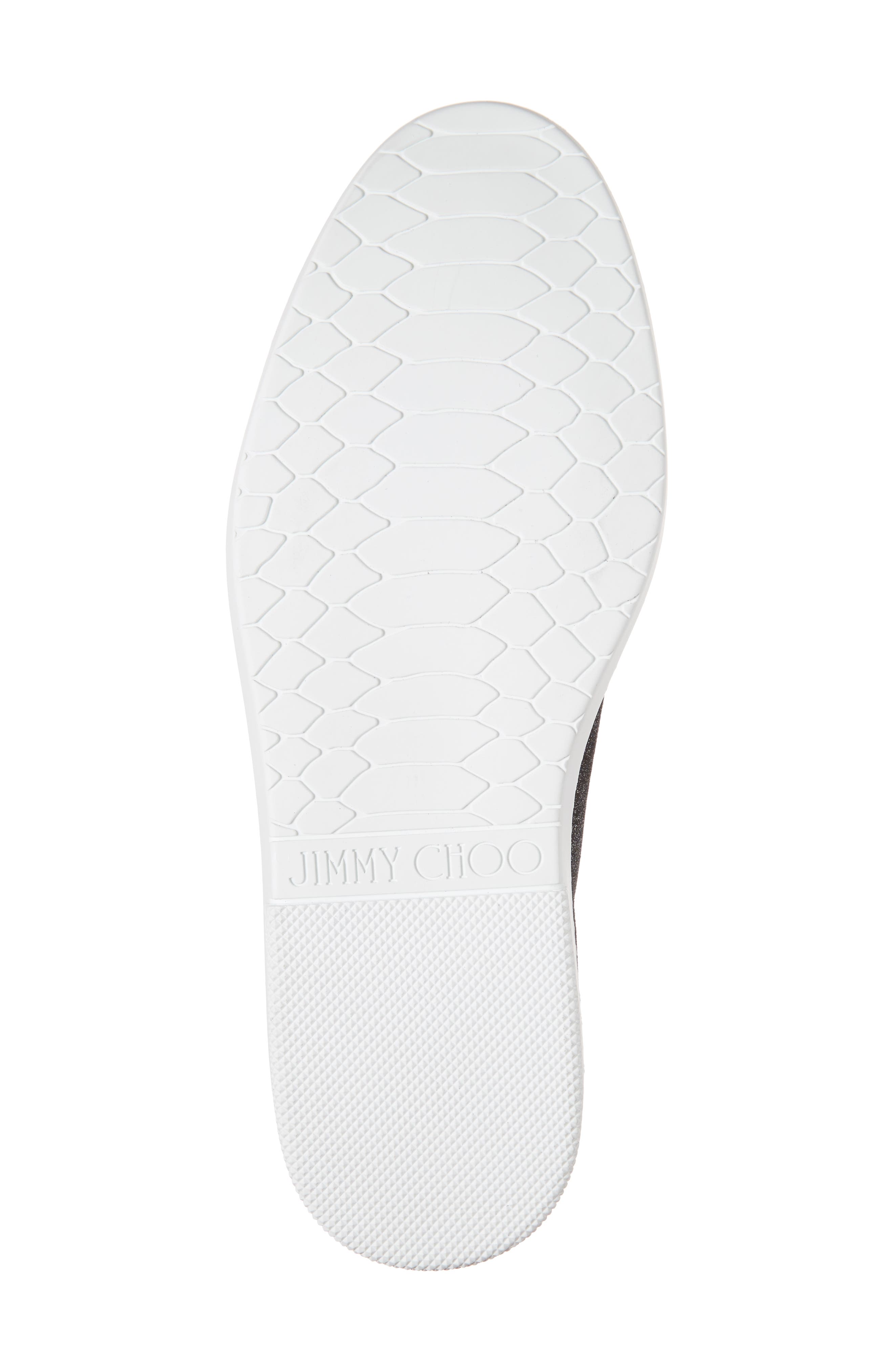 Jimmy Choo Benn Glitter Low Top Sneaker, Alternate, color, 