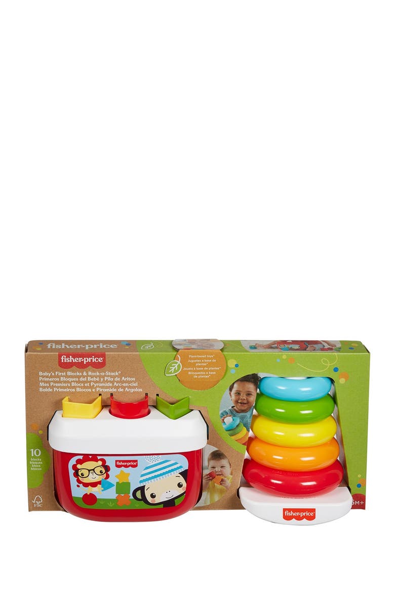 FISHER PRICE Baby's First Blocks and Rock-a-Stack, Alternate, color,