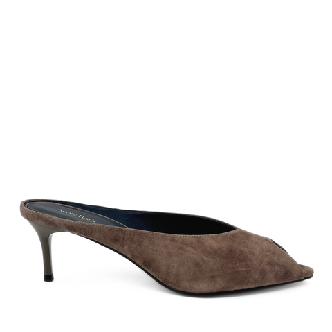 Audrey II Peeptoe Suede Mule