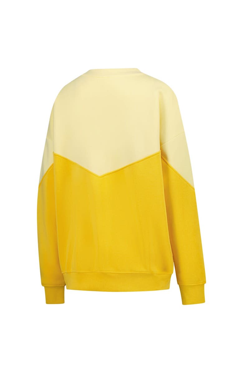 ZOOZATZ Women's ZooZatz Yellow Michigan Wolverines Bestie Oversized Pullover Sweatshirt, Alternate, color, Yellow