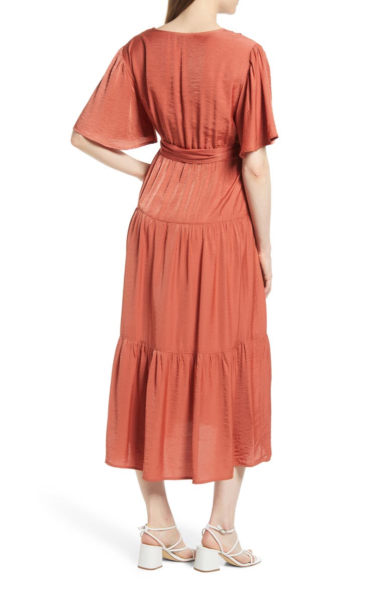 Angel Maternity Crossover Faux Wrap Maternity Maxi Dress, Alternate, color,