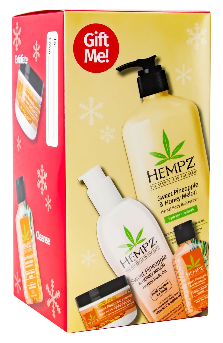 HEMPZ Sweet Pineapple & Honey Melon 4-Piece Gift Set, Alternate, color,