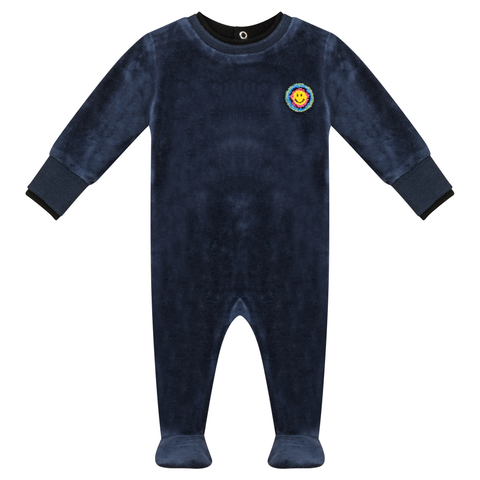 Velour Smiley and Heart Applique Romper (Baby)
