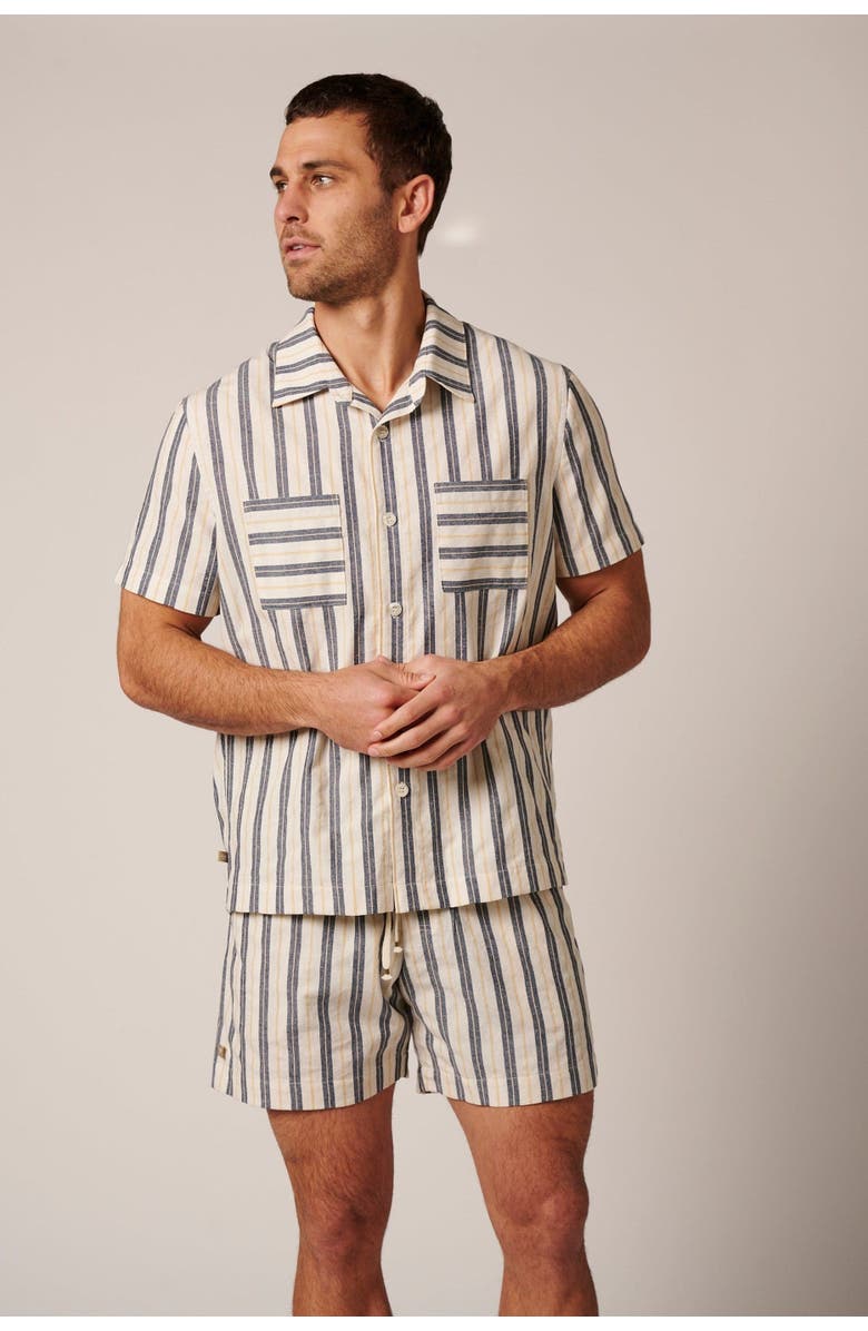 LEISURE LAB Catalina Shorts, Alternate, color, Blue Stripes