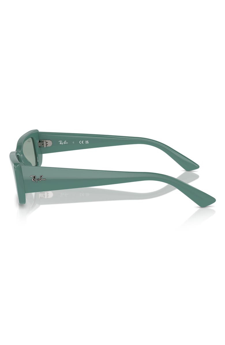 Ray-Ban Teru 54mm Rectangle Sunglasses, Alternate, color, Dark Green