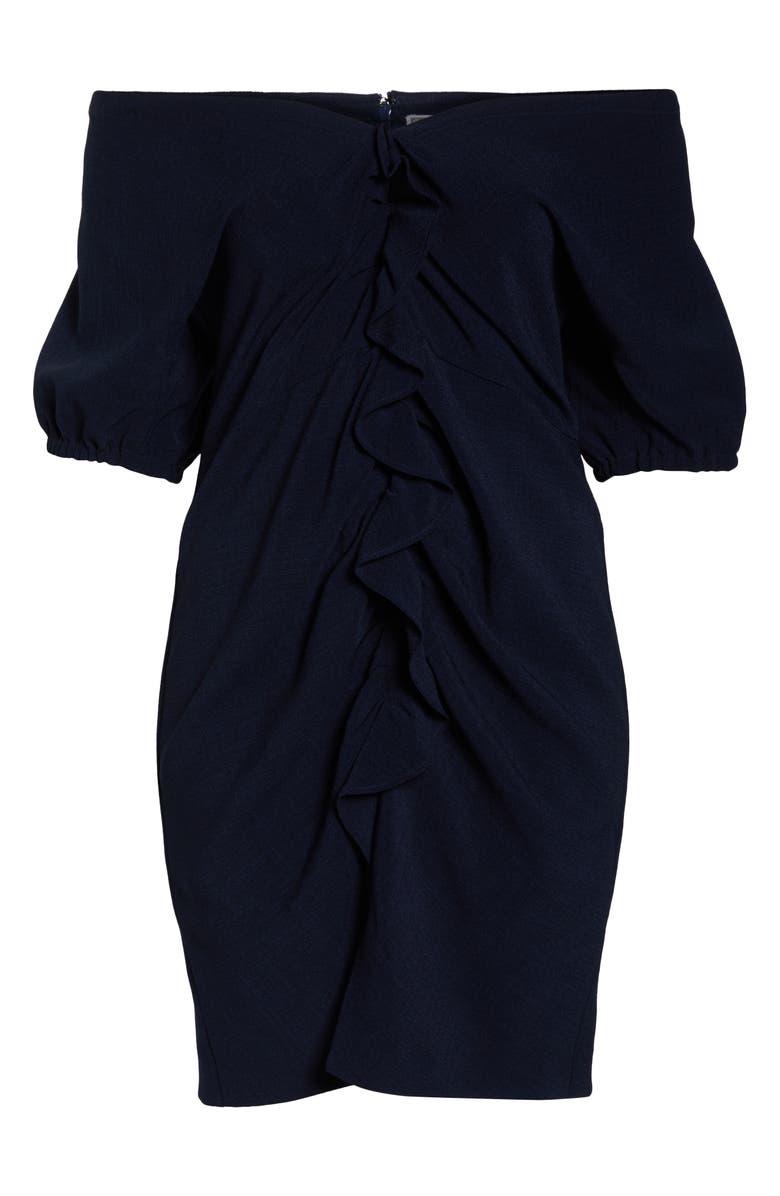 Chelsea28 Ruffle Front Sheath Dress, Alternate, color, 