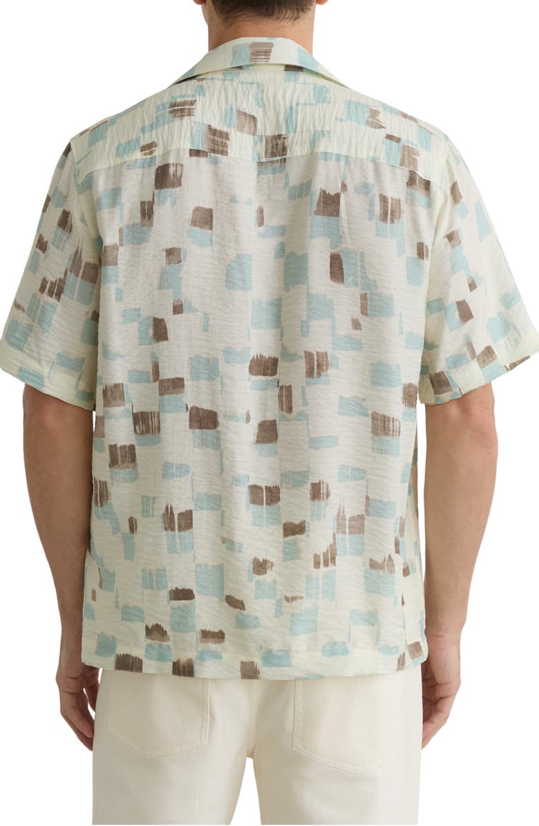 Reiss Vespucci Linen Camp Shirt, Alternate, color, Off White