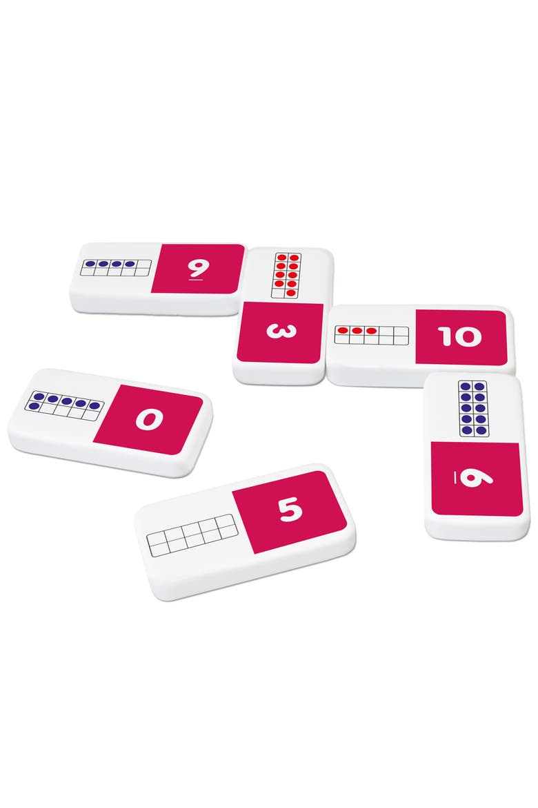 Ten Frame Dominoes, Alternate, color, Multicolored