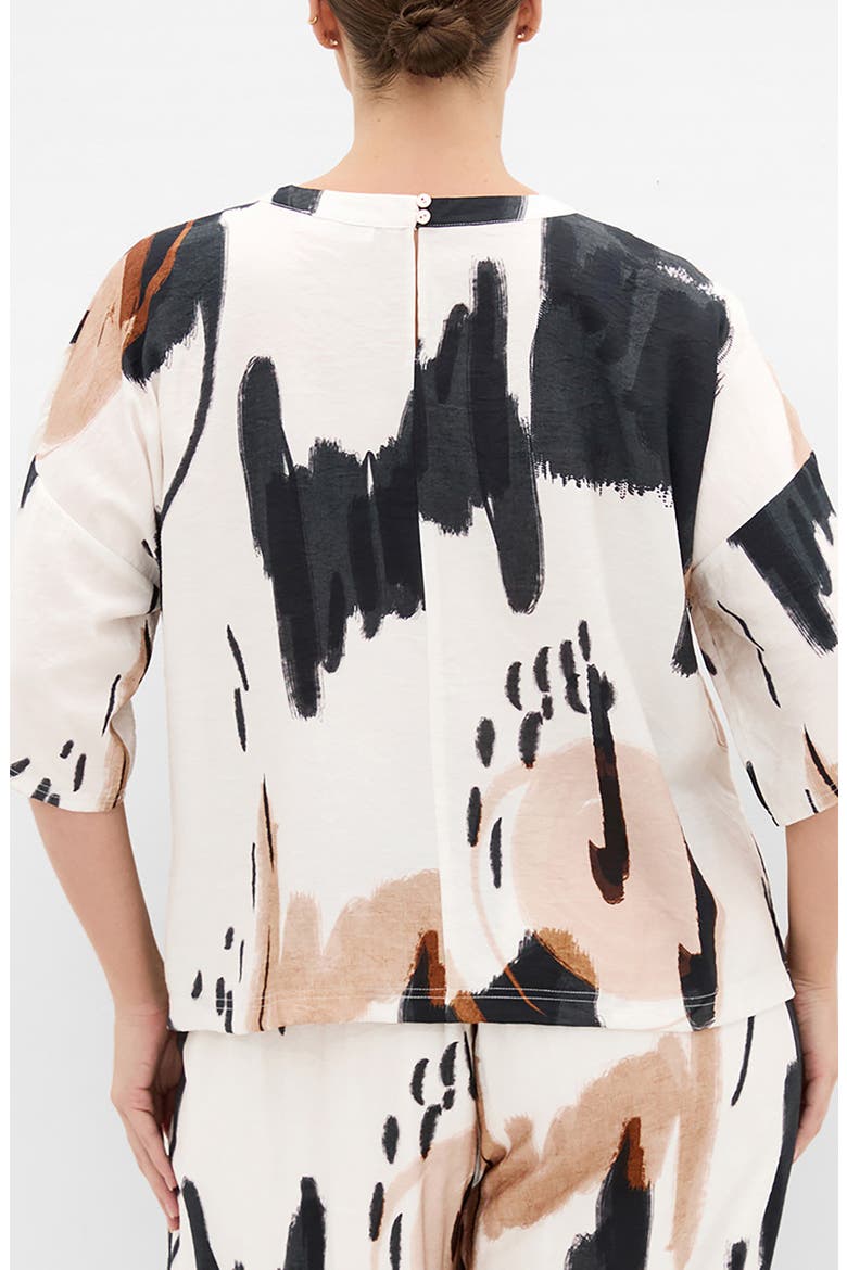 Alexi Exhibit Print Woven Shirt, Alternate, color, EXHIBIT