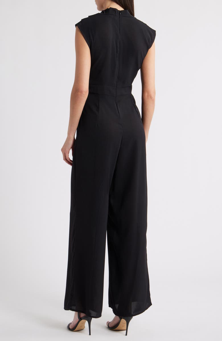 NIKKI LUND Lilou Wide Leg Jumpsuit, Alternate, color, Black