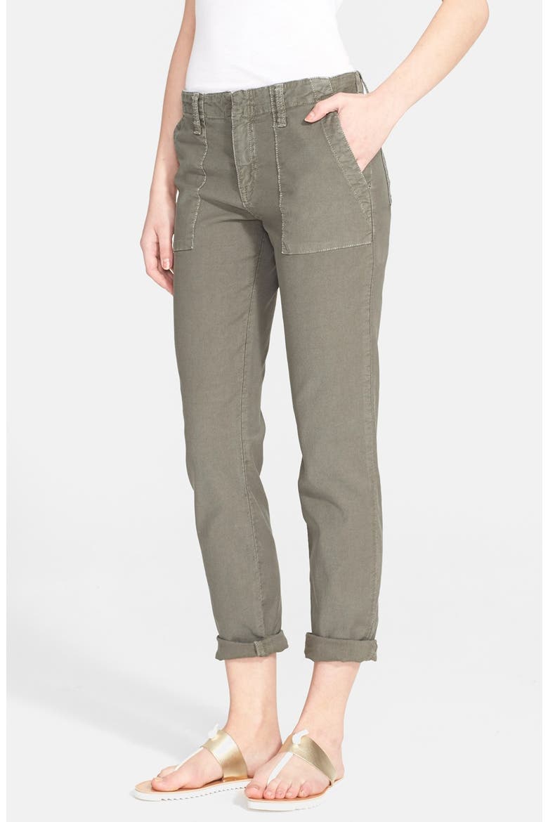 Painter Cotton & Linen Pants, Main, color, FATIGUE