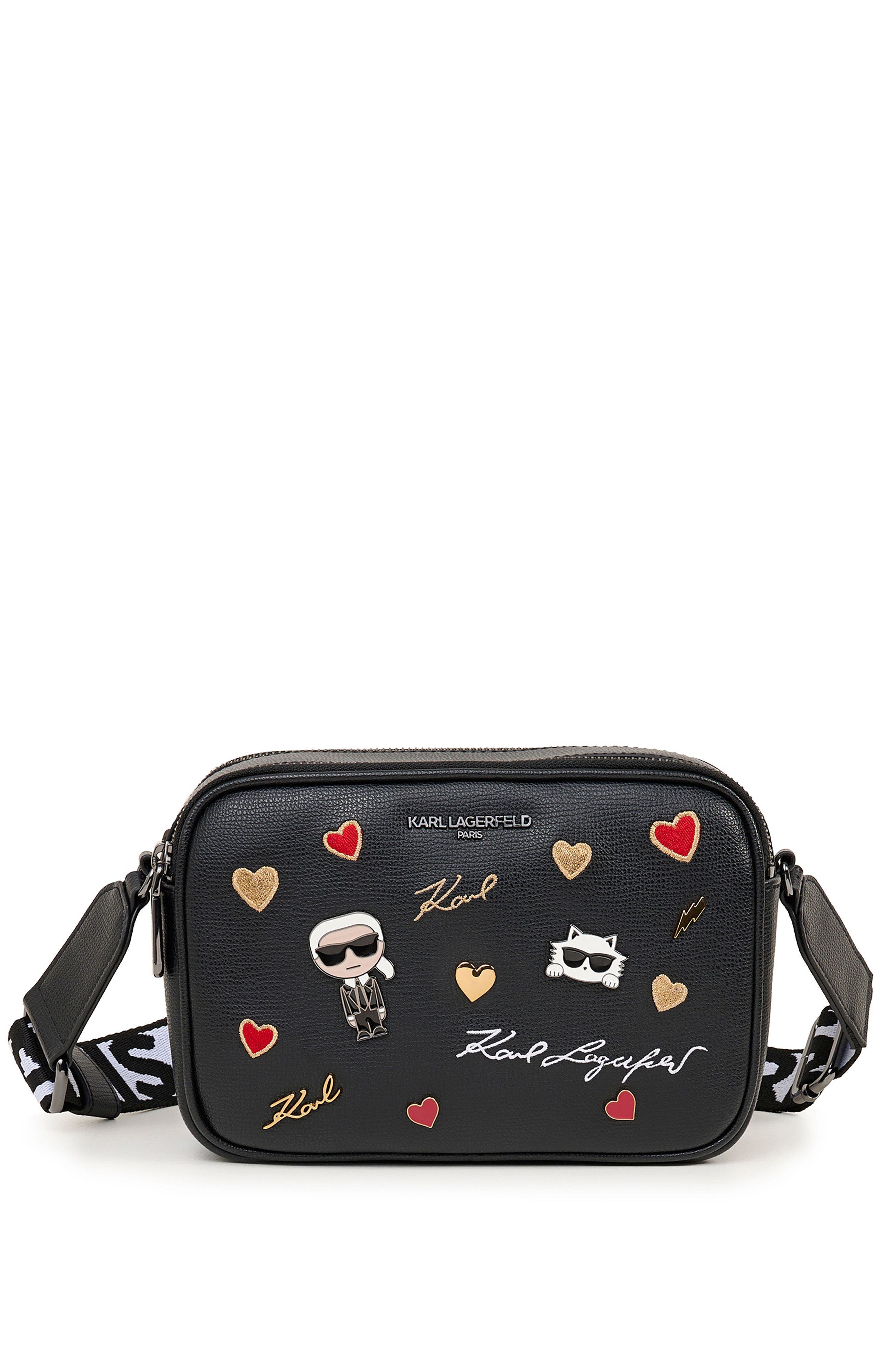 KARL LAGERFELD PARIS Maybelle Crossbody, Main, color, Multi/Black