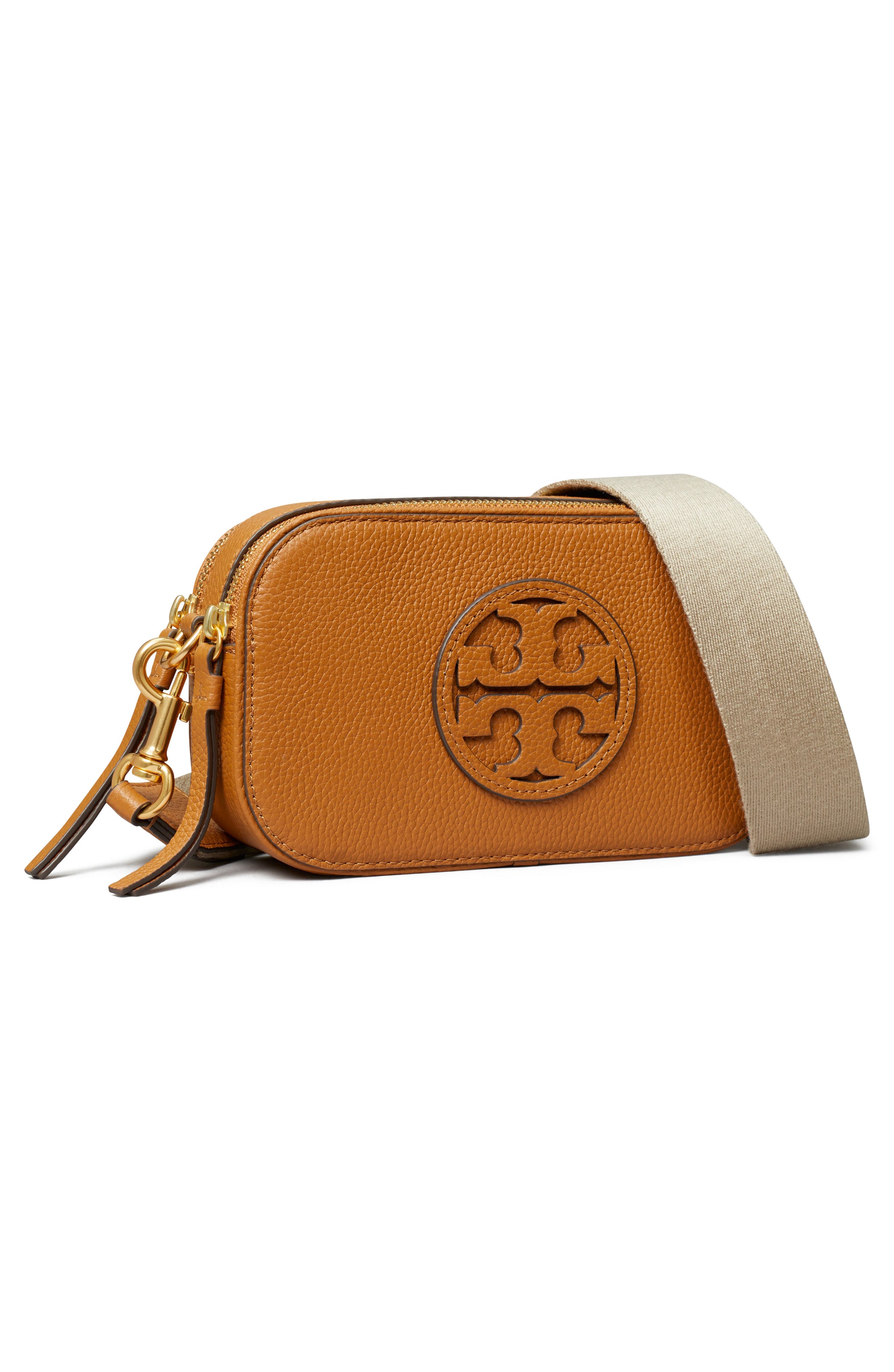 Tory Burch Mini Miller Leather Crossbody Bag, Alternate, color, 