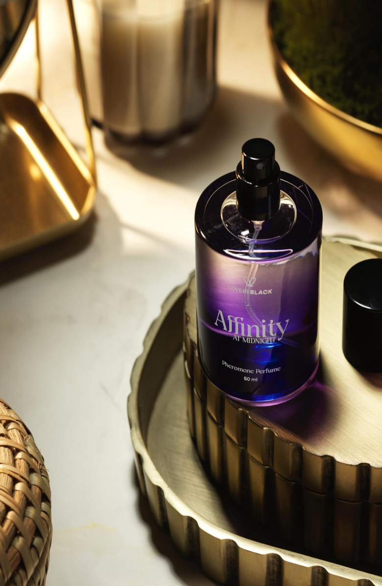 Lovery Affinity At Midnight Pheromone Perfume, Alternate, color, Clear / Dark Purple