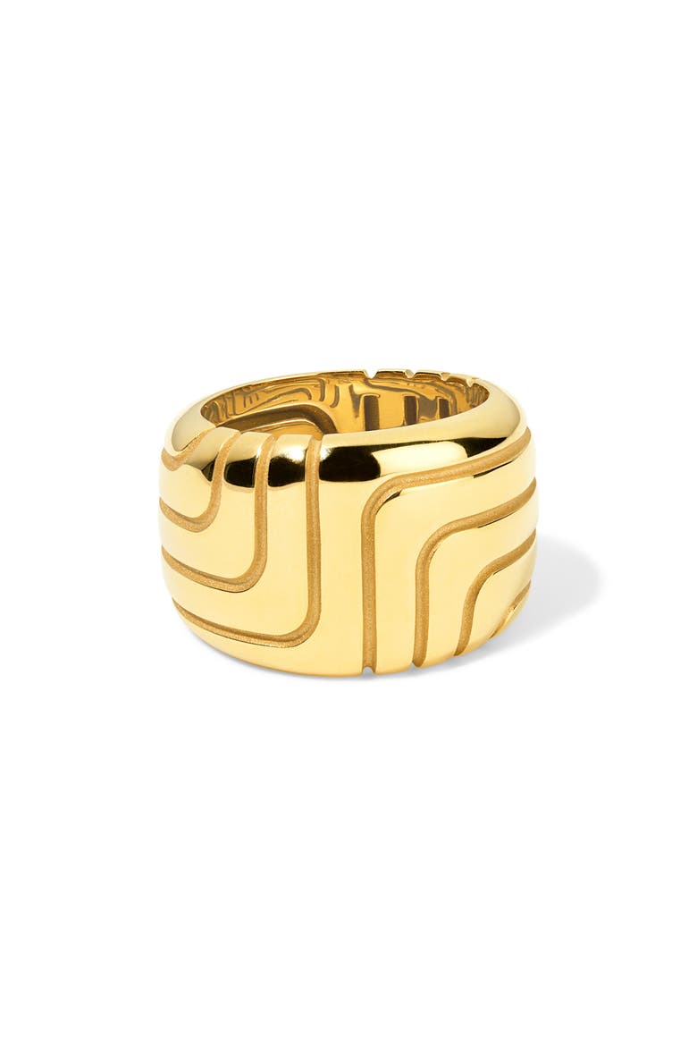 Labyrinth Band Ring, Alternate, color, YELLOW GOLD