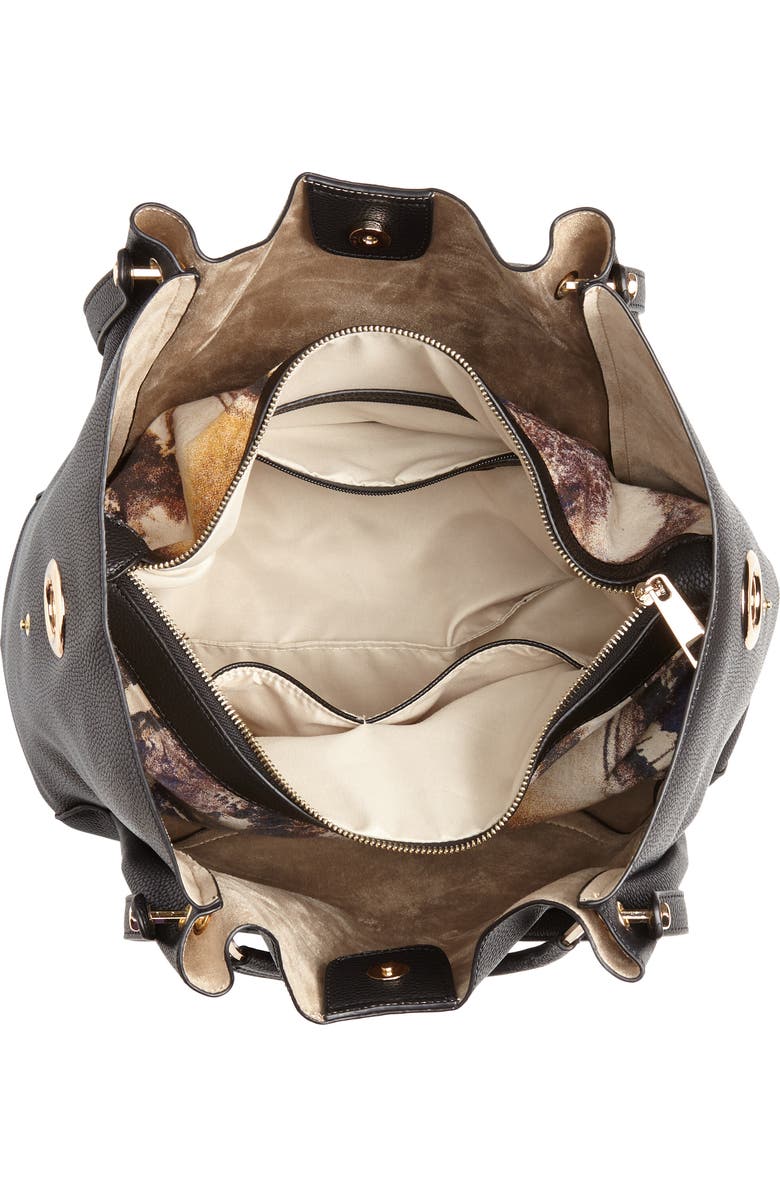 Sondra Roberts Faux Leather Satchel, Alternate, color,