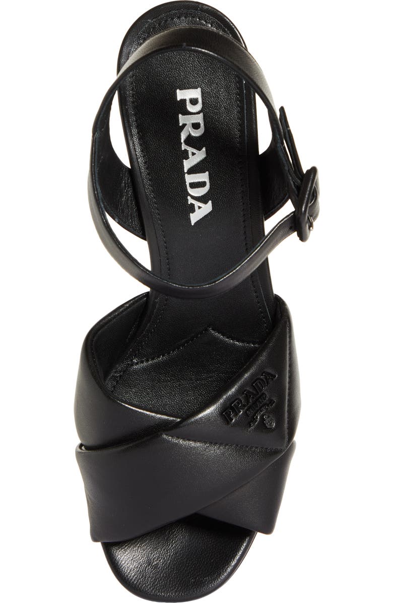 Prada Plateau Ankle Strap Platform Sandal, Alternate, color,