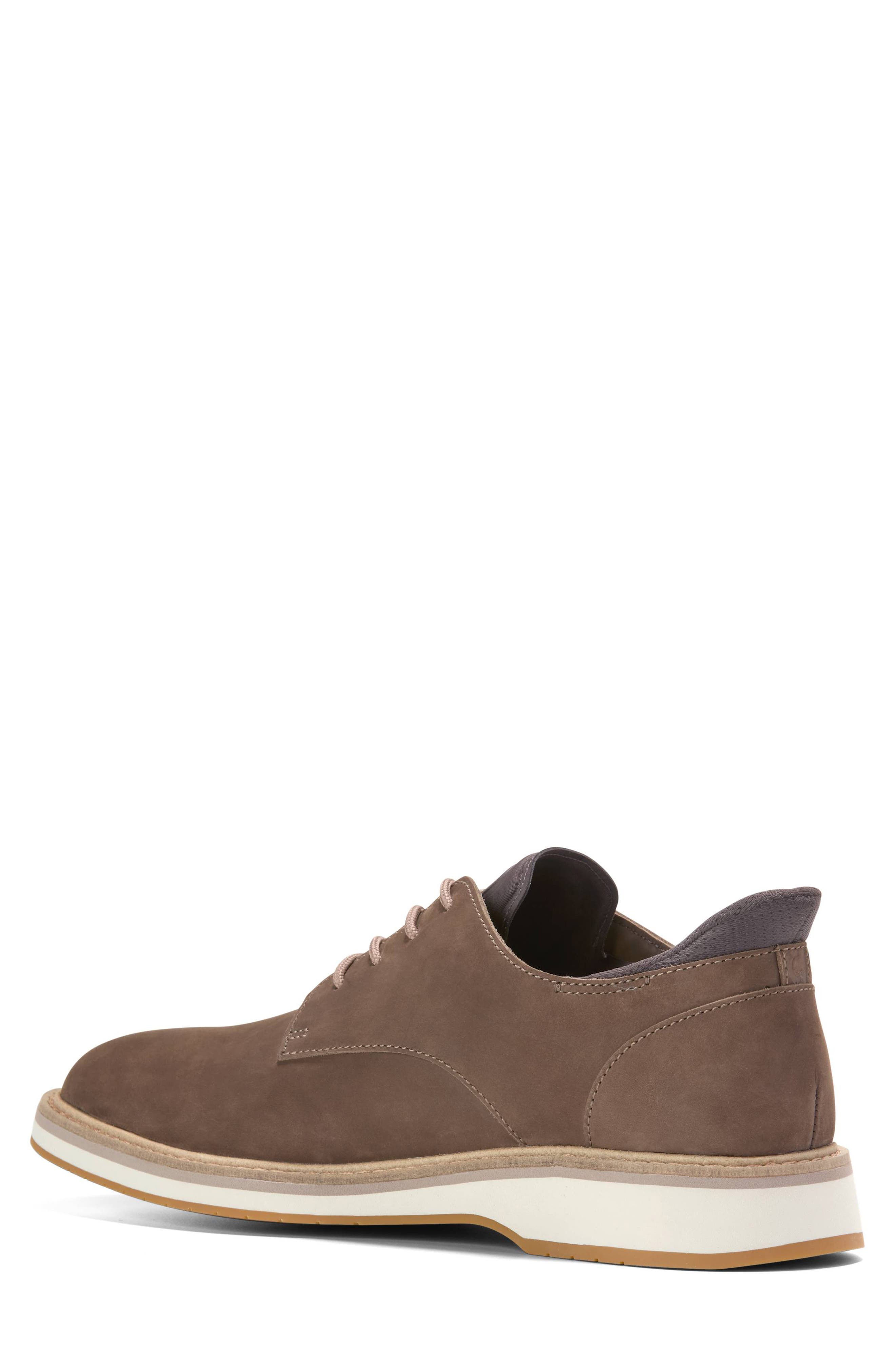 Cole Haan Mansfield Grand Plain Toe Quick-On Oxford, Alternate, color, Truffle Nubuck / Chocolate