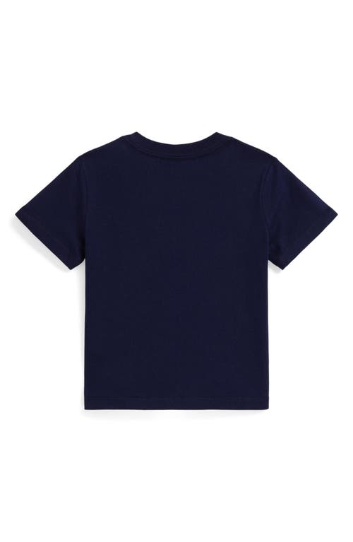Ralph Lauren Polo Bear Cotton Jersey Tee In Blue
