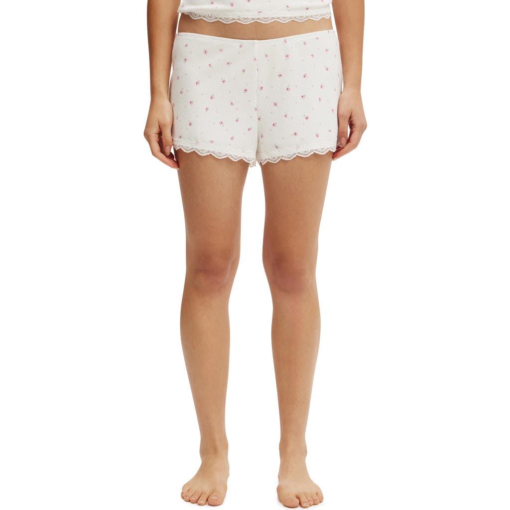 COTTON ON BODY WAFFLE LACE BOYSHORT