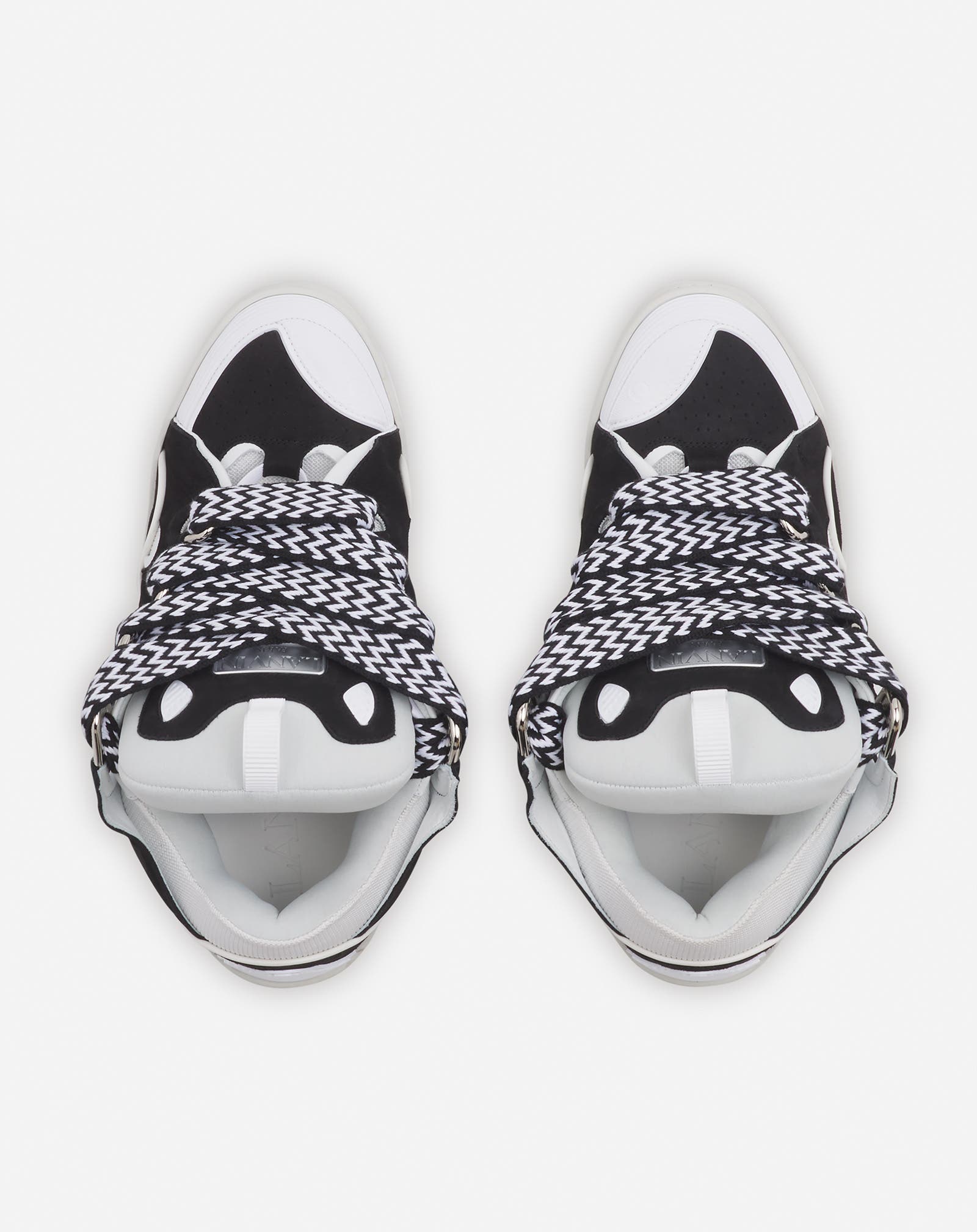 Lanvin LEATHER CURB SNEAKERS, Alternate, color, 