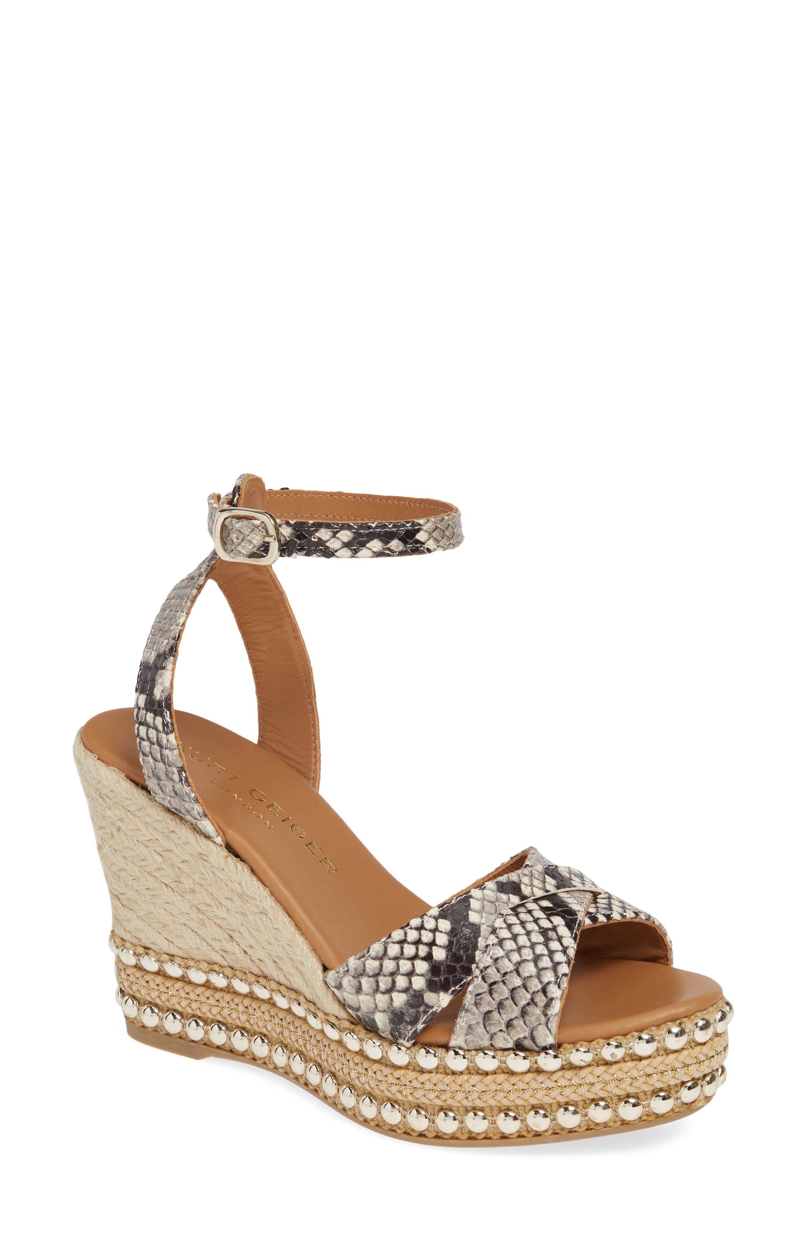 Amelia Ankle Strap Wedge, Main, color, BEIGE COMB LEATHER