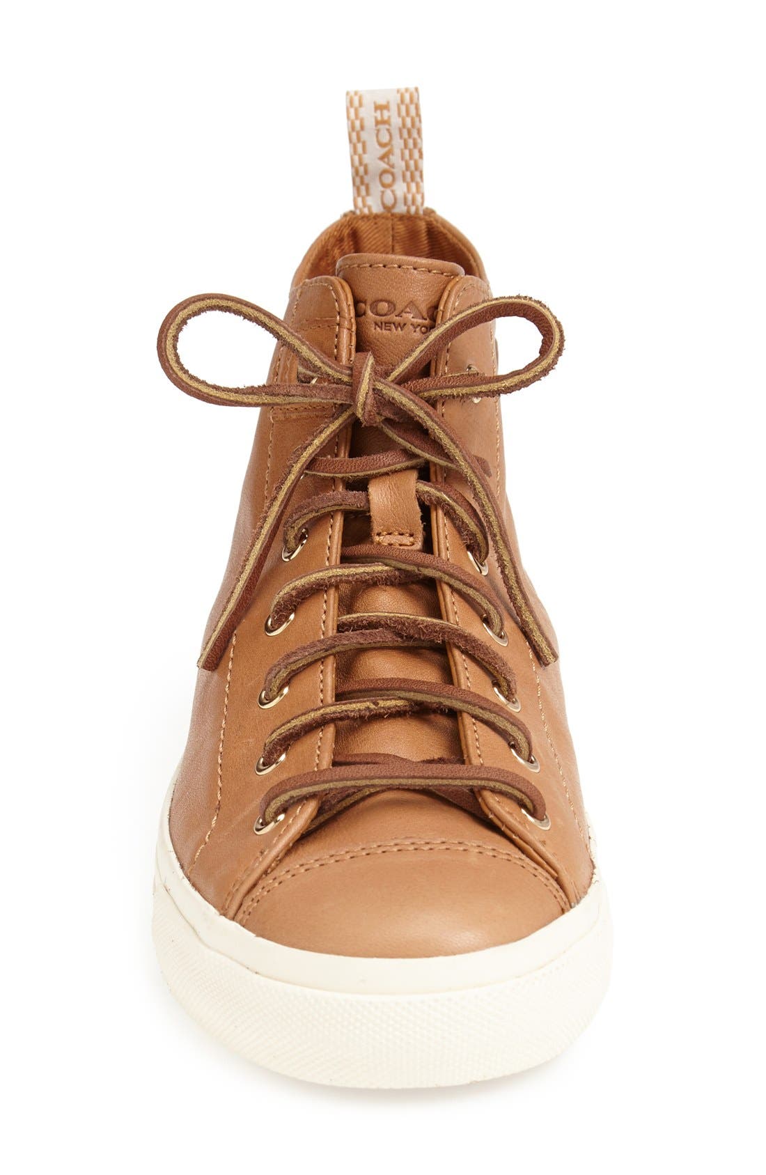 COACH 'Brenna' Leather Sneaker, Alternate, color, 