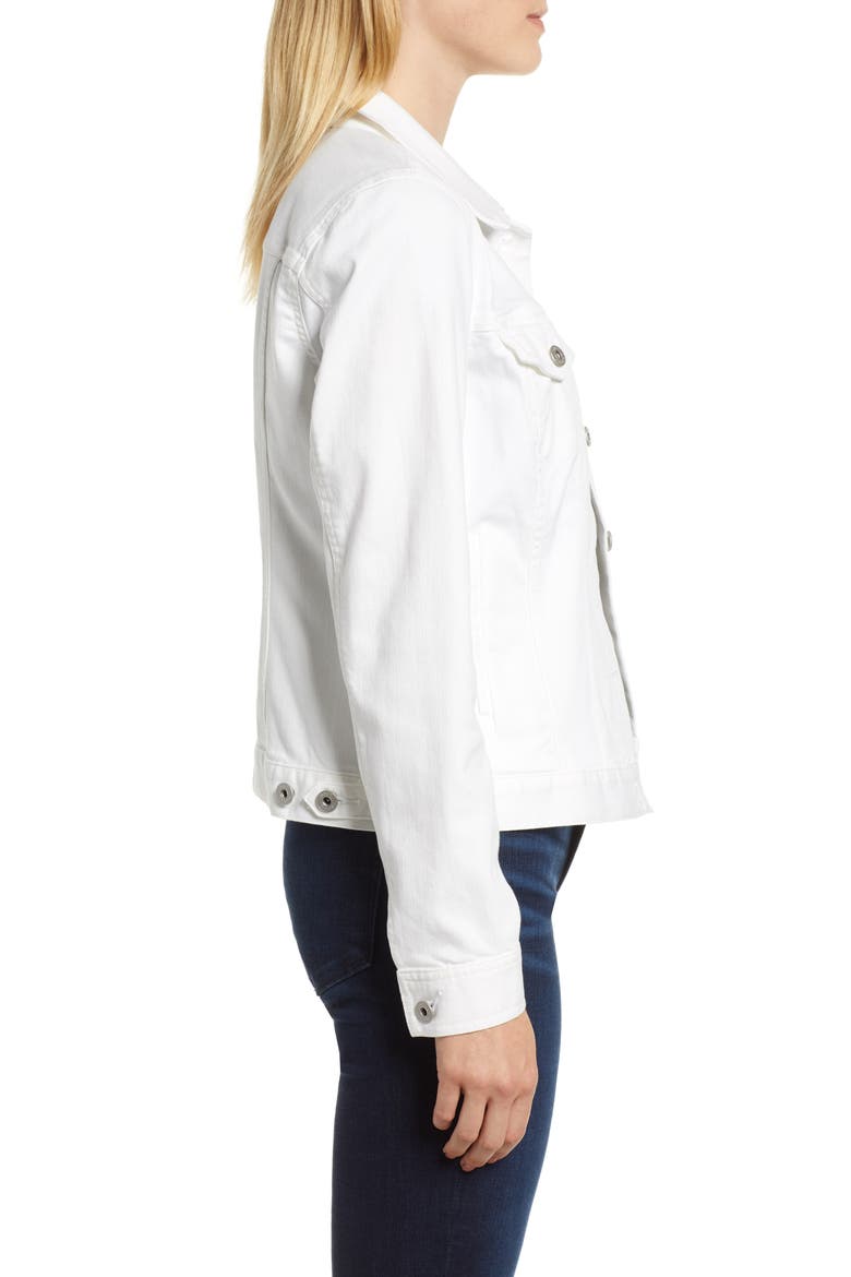 Two by Vince Camuto Denim Jacket, Alternate, color, ULTRA WHITE