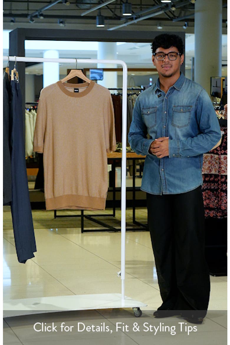 Leale Short Sleeve Cotton Crewneck Sweater video