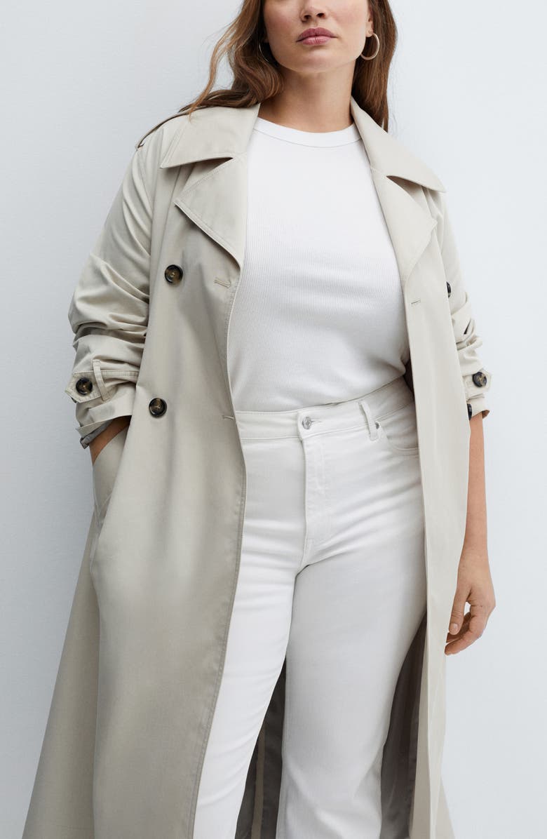 MANGO Fiona Raw Hem Crop Flare Jeans, Alternate, color,