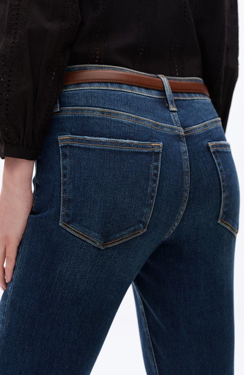 Bayeas Mid Rise Slim Straight Leg Jeans In Blue